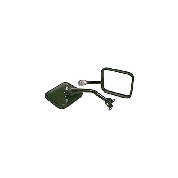 Rugged Ridge Door Mirror Kit, CJ-Style, Black; 87-95 Jeep Wrangler YJ  # Door Mirror Kit, CJ-Style, Black; 87-95 Jeep Wrangler YJ | Nelson  Truck