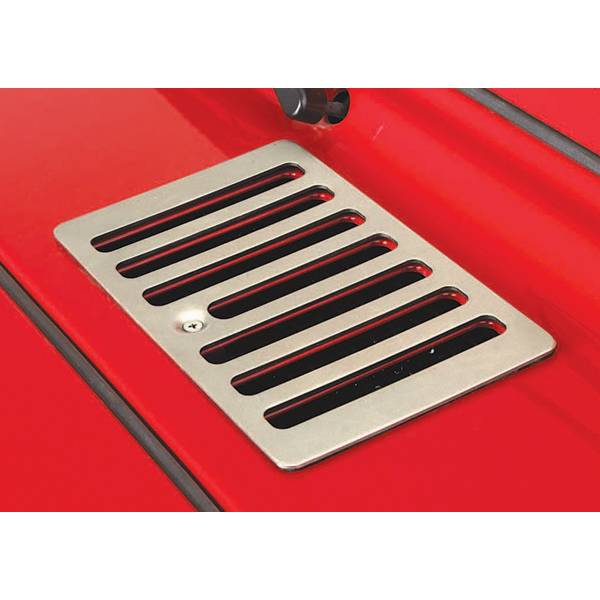 Rugged Ridge Cowl Vent Cover, Satin, Stainless Steel; 98-06 Jeep Wrangler TJ  # Cowl Vent Cover, Satin, Stainless Steel; 98-06 Jeep Wrangler TJ |  Nelson Truck