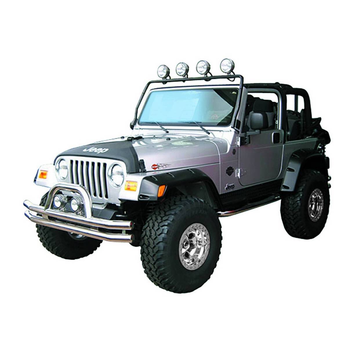 Rugged Ridge Light Bar, Full Frame, Black; 97-06 Jeep Wrangler TJ #  Light Bar, Full Frame, Black; 97-06 Jeep Wrangler TJ | Nelson Truck