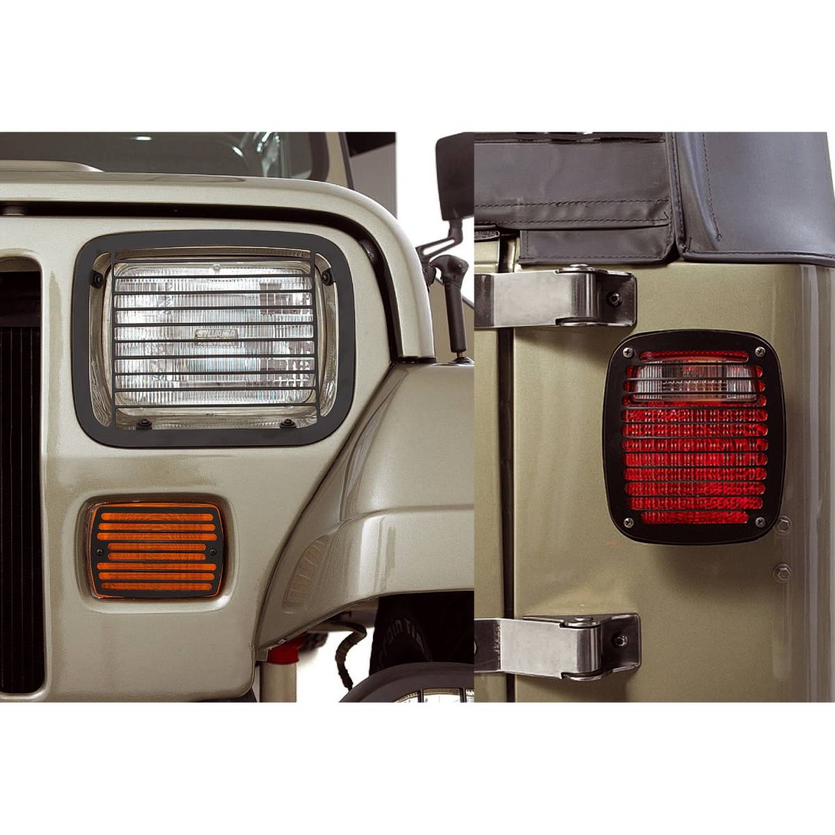 Rugged Ridge Stone Guard Kit, Black; 87-95 Jeep Wrangler YJ # Stone  Guard Kit, Black; 87-95 Jeep Wrangler YJ | Nelson Truck