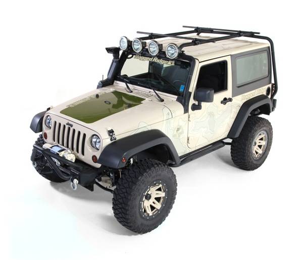 Rugged Ridge Sherpa Roof Rack; 07-18 Jeep Wrangler JK, 2 Door #  Sherpa Roof Rack; 07-18 Jeep Wrangler JK, 2 Door | Nelson Truck