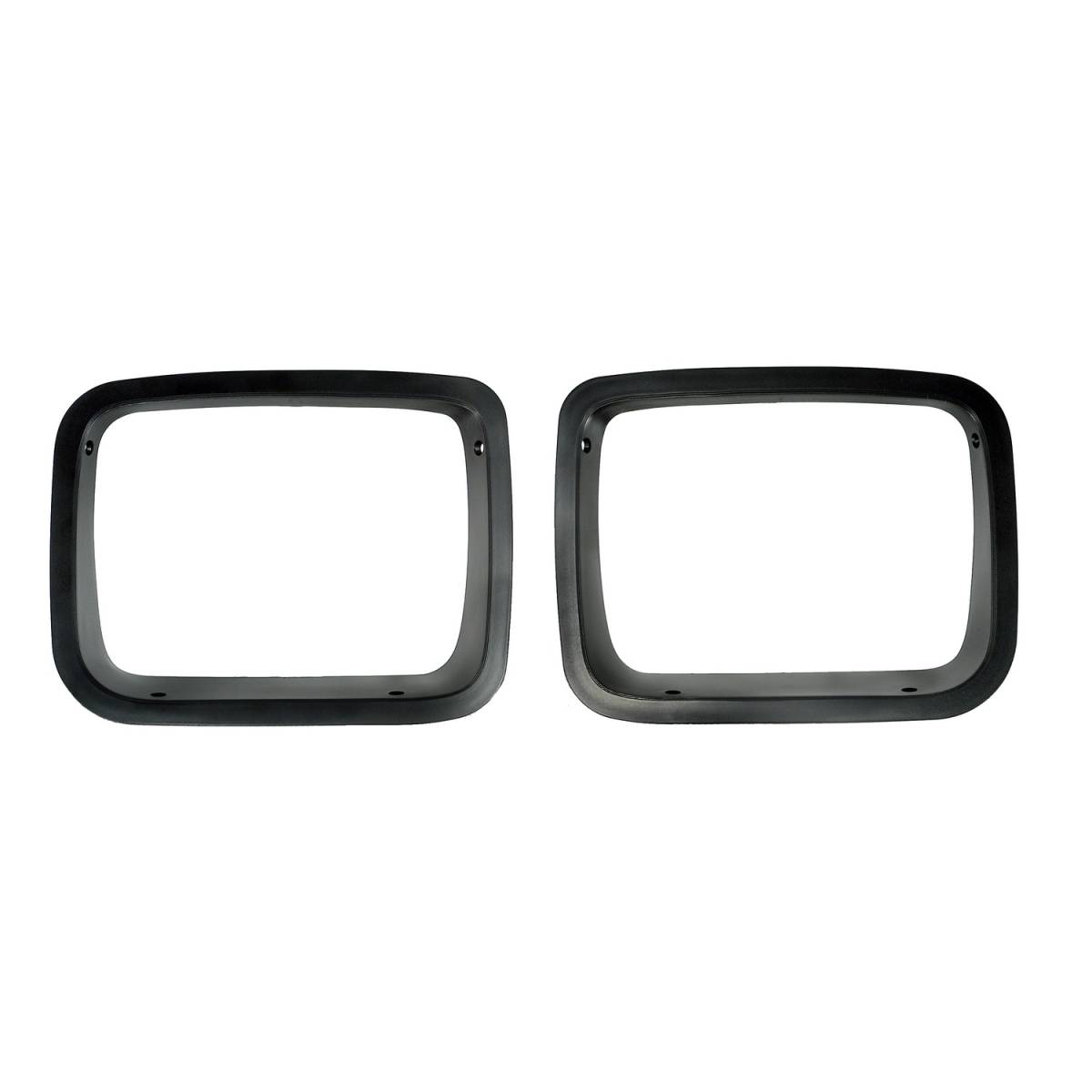 Rugged Ridge Headlight Bezel Kit, Black; 87-95 Jeep Wrangler YJ # Headlight  Bezel Kit, Black; 87-95 Jeep Wrangler YJ | Nelson Truck