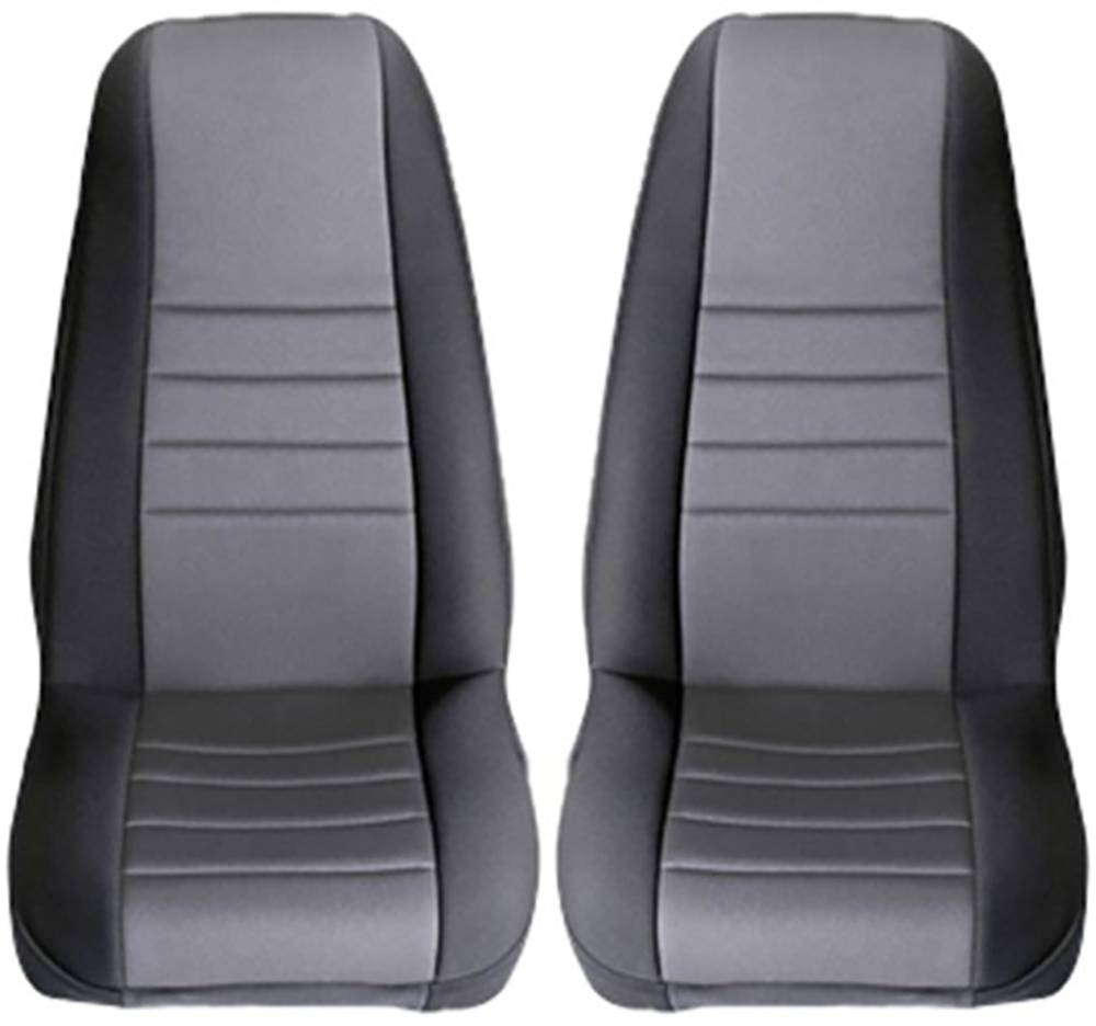 Rugged Ridge Seat Cover Kit, Front, Neoprene, Gray; 97-02 Jeep Wrangler TJ  # Seat Cover Kit, Front, Neoprene, Gray; 97-02 Jeep Wrangler TJ |  Nelson Truck