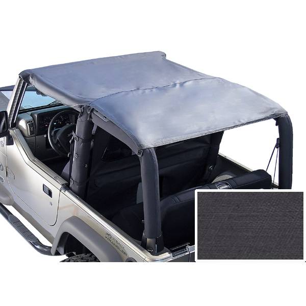 Rugged Ridge Roll Bar Top, Black Denim; 76-91 Jeep CJ7/Wrangler YJ  # Roll Bar Top, Black Denim; 76-91 Jeep CJ7/Wrangler YJ | Nelson  Truck