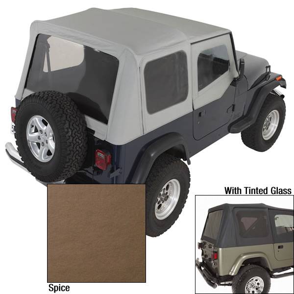 Rugged Ridge XHD Soft Top, Spice, Tinted Windows; 88-95 Jeep Wrangler YJ  # XHD Soft Top, Spice, Tinted Windows; 88-95 Jeep Wrangler YJ |  Nelson Truck