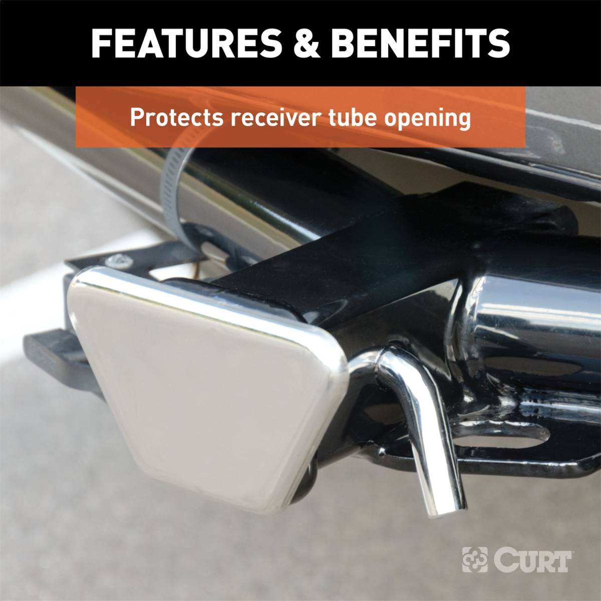 Hitch Receiver Tube Cover, CURT, 22101 Nelson Truck Equipment and