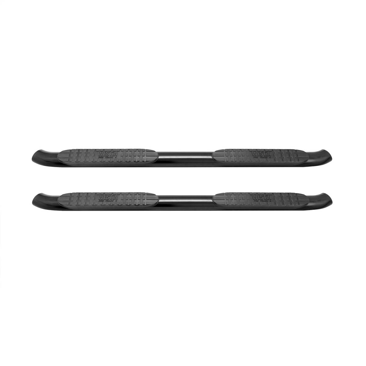 APS Running Boards (Nerf Bars Side Steps Step Bars) Compatible With Ford F250 F350 Super Duty 1999-2016 Regular Cab (Stainless Steel Black Powder