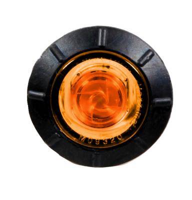 Maxxima - Maxxima 3/4" Round P2 Clearance Marker Amber Clear Lens (M09320YCL)