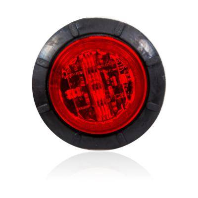 Maxxima - Maxxima Mini 1.25" Round Red 8 LED Low Profile Aux STT/CM P2 Only- Bulk Pack (M09410RAS-X)