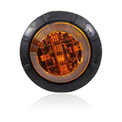 Maxxima - Maxxima 6 LED 1.25" Round Amber Low Profile Combination P2PC Clearance Marker (M09410Y)