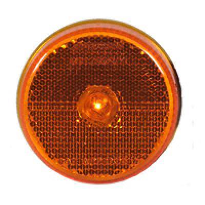 Maxxima - Maxxima 2 1/2" Round Amber Reflectorized Clearance Marker Light (M11256Y)
