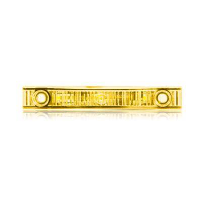 Maxxima - Maxxima Low Profile 4" Rectangular P2PC Amber Clear Clearance Marker Light (M20341YCL)
