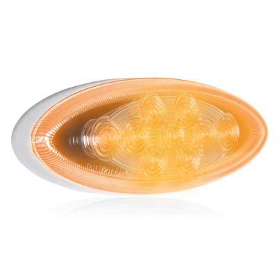 Maxxima - Maxxima Oval Chrome Amber Clear Lens LED Side Turn / Side Marker (M20344CH-YCL)