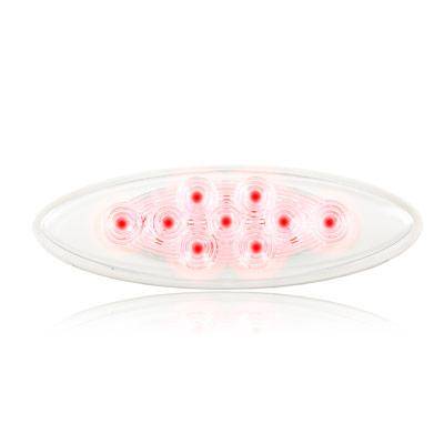 Maxxima - Maxxima Oval Red Clear Lens LED Clearance Marker (M20344RCL)