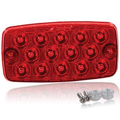 Maxxima - Maxxima Surface Mount Low Profile 0.4" Ultra Thin LED Light - Red Stop/Tail/Turn (M42206R)