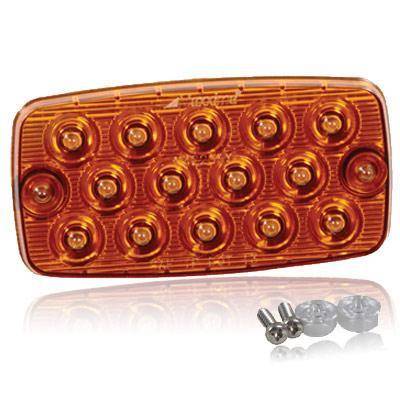 Maxxima - Maxxima Rectangular Amber Low Profile Surface Mount Park Rear Turn  50pc Bulk  (M42206Y-X)