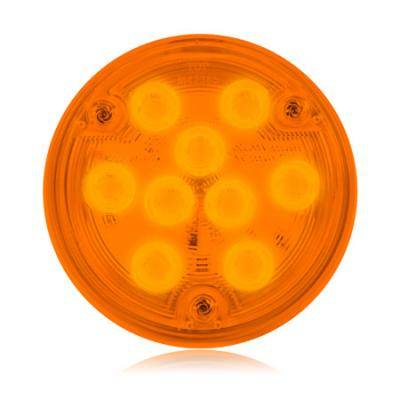 Maxxima - Maxxima Low Profile Thin 4" Round Amber Park / Rear Turn Surface Mount (M42365Y)