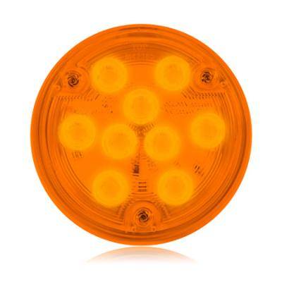Maxxima - Maxxima Low Profile Thin 4" Round Amber Park / Rear Turn Surface Mount (M42365Y)