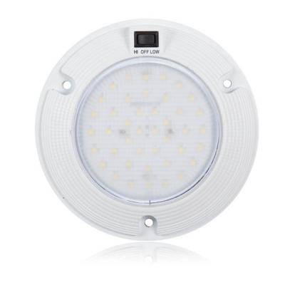 Maxxima - Maxxima 6" Dome Light - Three Position HI/OFF/LOW Switch 1,200 Lumen (M84434-A)