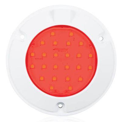 Maxxima - Maxxima 6" Interior 24 All LED Dual Color Red/white Dome Light (M84435RW)