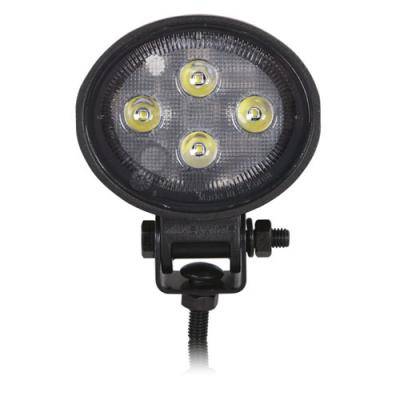 Maxxima - Maxxima Mini Oval LED Compact Work Light Black Aluminum Housing 1,000 Lumen (MWL-18-B)