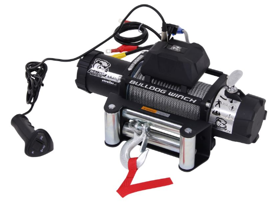 Bulldog Winch - Bulldog Winch 9500lb Winch with 5.5hp Series Wound Motor, Roller Fairlead (10042)