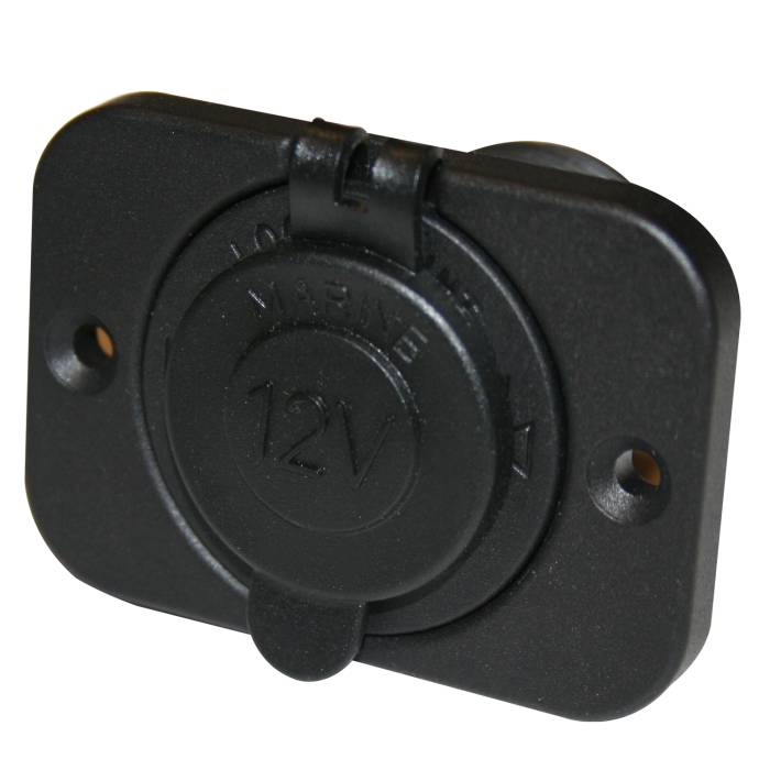 Bulldog Winch - Bulldog Winch 12v Power Socket 20A with cover & 3 Mounting Brackets (20286)