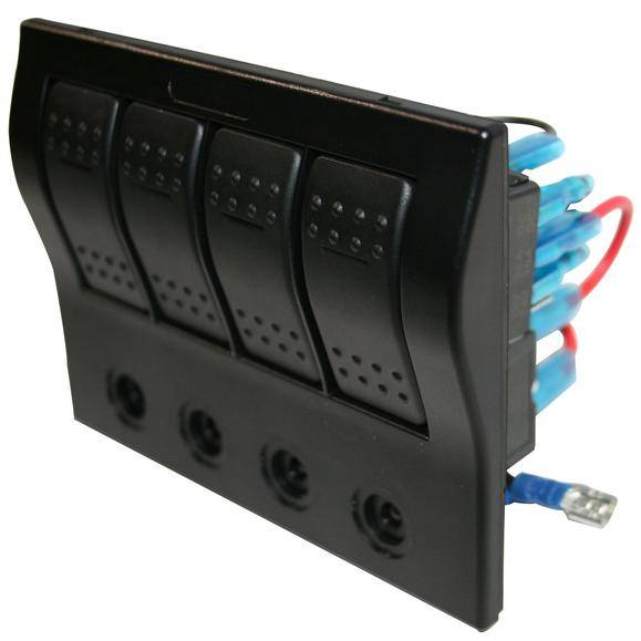 Bulldog Winch - Bulldog Winch 4-Switch Panel w/Lighted Breakers (20266)