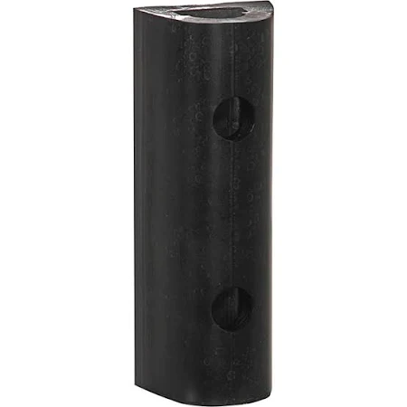 Buyers Product Company - BUYERS PRODUCT COMPANY Extruded Rubber D-Shaped Bumper with 2 Holes - 3 x 2-7/8 x 12 Inch Long (D312)