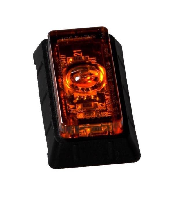 Maxxima - Maxxima 1.5" Mini P2 Amber Clearance Marker Light with 1 LED (M09350Y-X)