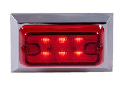 Maxxima - Maxxima Regtangular Red Clearance Marker Light (M20321R)