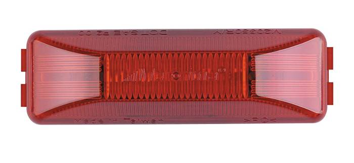 Maxxima - Maxxima 4" Red Rectangular 2 Pin Clearance Marker (M20350R)