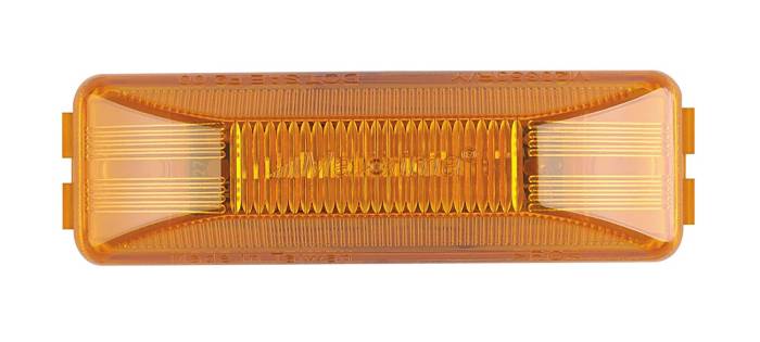 Maxxima - Maxxima 4" Amber Rectangular 2 Pin Clearance Marker (M20350Y)