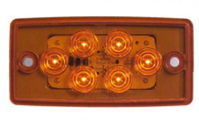 Maxxima - Maxxima Amber Flush Mount Cab Marker (M20361Y)