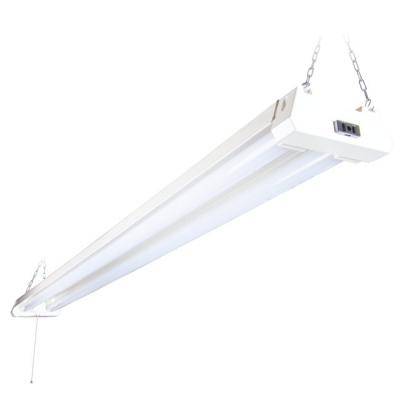 Maxxima - Maxxima 4 ft. Utility LED Shop Light Fixture, Linkable, Frosted Lens 5000K Daylight 4400 Lumens (MSL-404400F)