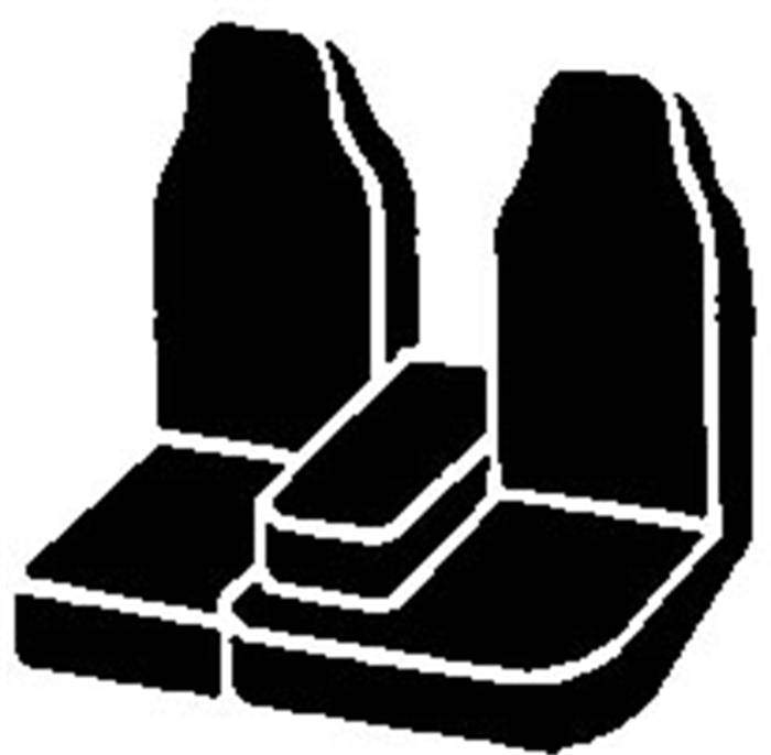 Fia - Fia Wrangler Custom Seat Cover TR48-2BLACK