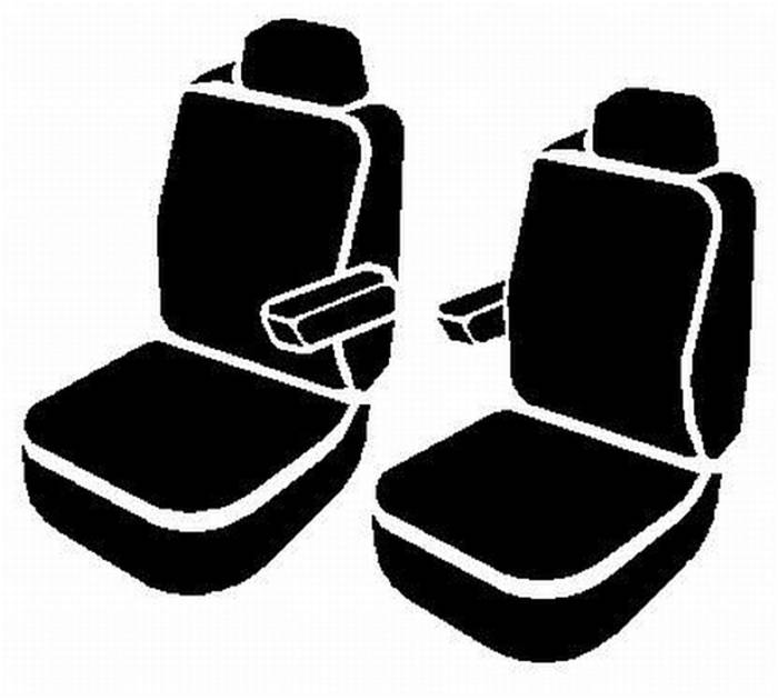 Fia - Fia LeatherLite Custom Seat Cover SL62-99BLK/BLK