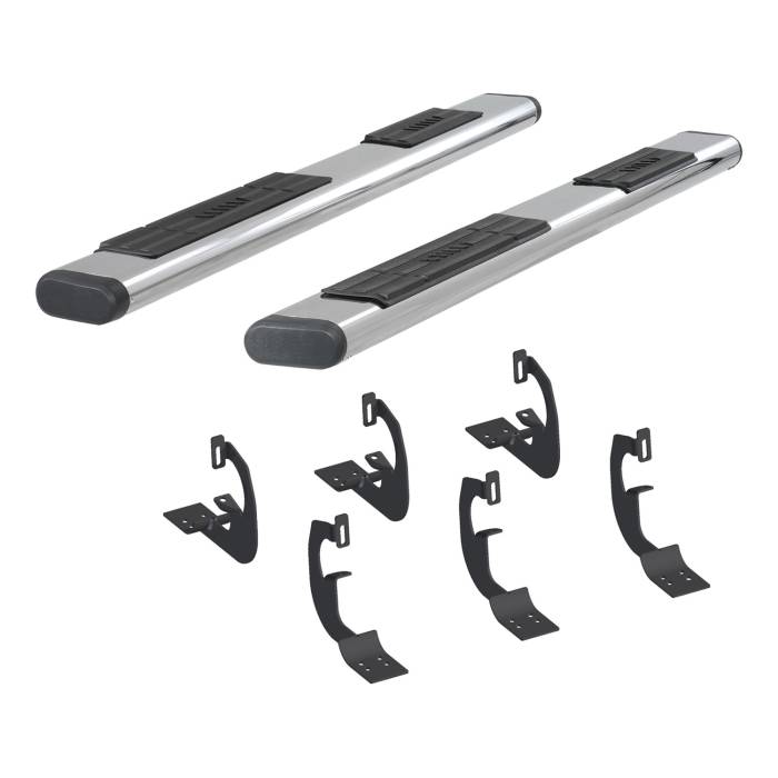 ARIES - ARIES The Standard 6 in. Oval Nerf Bar w/Mounting Brackets 4444005