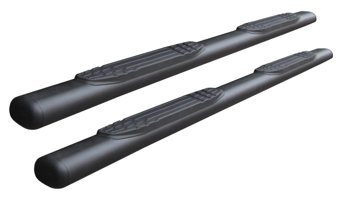 Go Rhino - Go Rhino - 104449987T - 1000 Series 4in Oval Side Steps, Black Powdercoated, 87in long