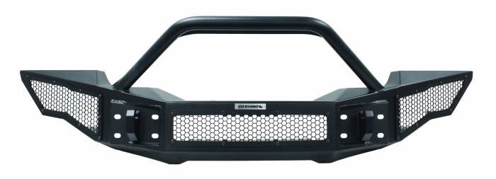 Go Rhino - Go Rhino - 331201T - Wrangler Rockline Winch & LED Ready Full Width Bumper With Overrider Bar