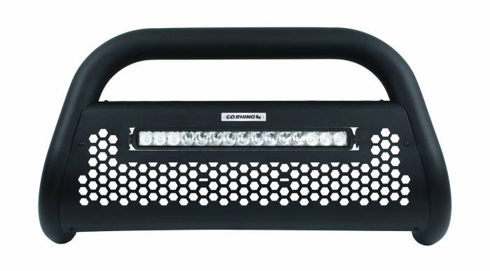 Go Rhino - Go Rhino - 55653LT - RC2 LR Bull Bar with 2 Go Rhino Branded 20in Single Row Light Bar & Brackets