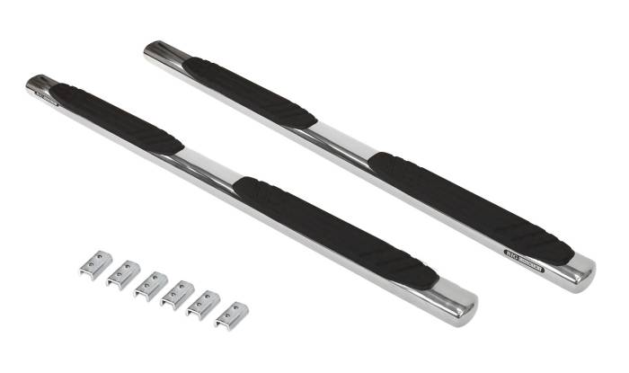 Go Rhino - Go Rhino - 684409980PS - 4in OE Xtreme SideSteps Kit - 80in Long Stainless + Mounting Brackets