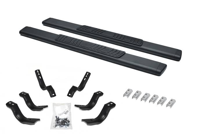 Go Rhino - Go Rhino - 685404552T - 5in OE Xtreme Low Profile SideSteps Kit - Textured black + Brackets