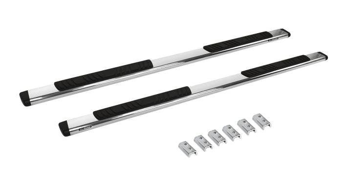 Go Rhino - Go Rhino - 685404787PS - 5in OE Xtreme Low Profile SideSteps Kit - 87in Long Stainless + Brackets