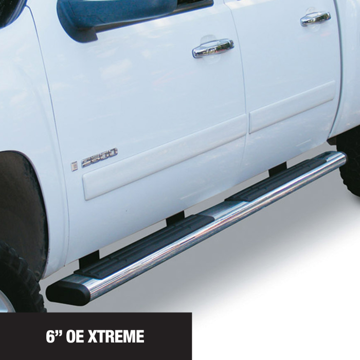 Go Rhino - Go Rhino - 686415552PS - 6in OE Xtreme Stainless SideSteps Kit - 52in Long + Brackets