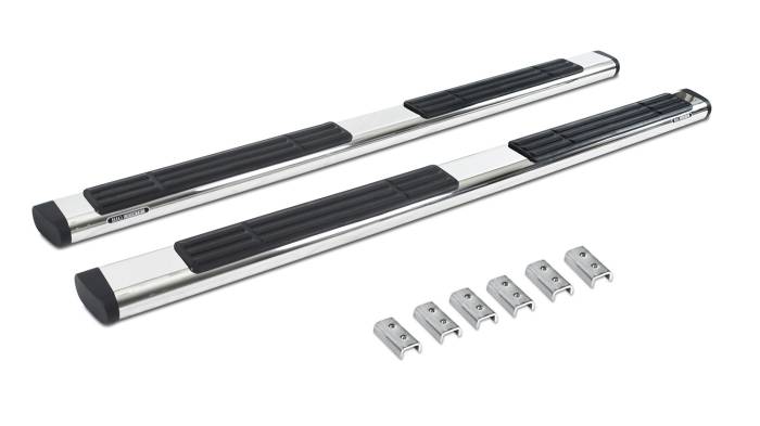 Go Rhino - Go Rhino - 686449987PS - 6in OE Xtreme Side Steps, Polished Stainless, 87in long