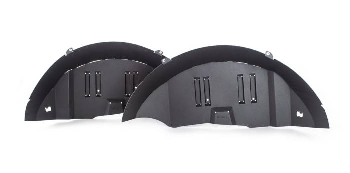 Go Rhino - Go Rhino - 702012T - Jeep JL Rear Inner Fender Liners, Black Textured Powdercoated Aluminum, Pair