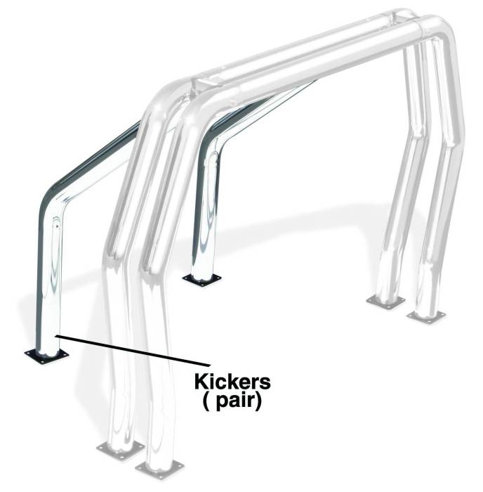 Go Rhino - Go Rhino - 9516C - Go Rhino! Bed Bars - Pair of Kickers (On Wheel Wells)