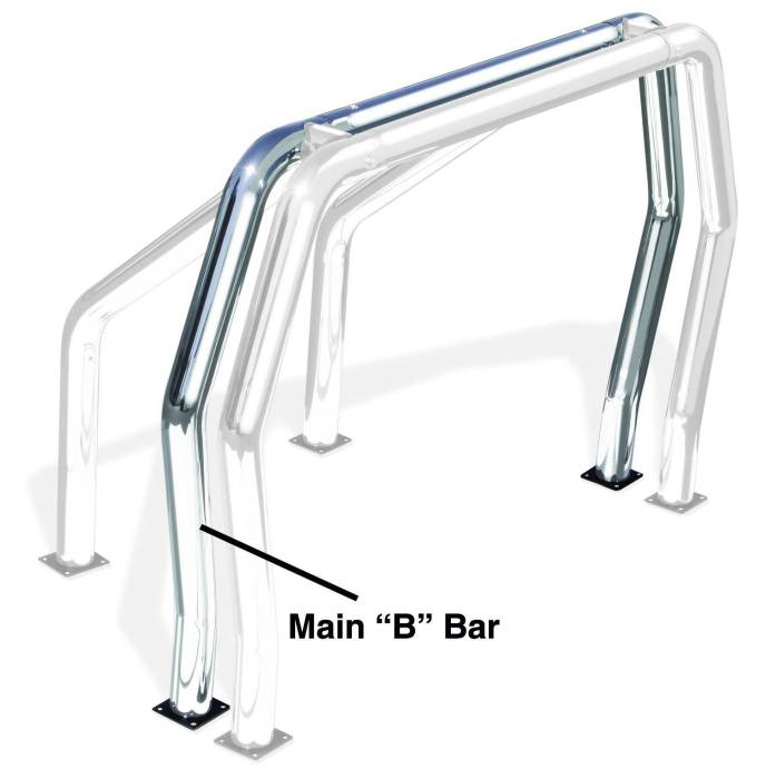Go Rhino - Go Rhino - 97002PS - Go Rhino! Bed Bars - inBin Main Bar