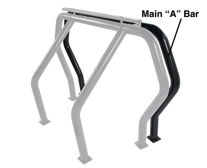 Go Rhino - Go Rhino - 98001B - Go Rhino! Bed Bars - inAin Additional Bar